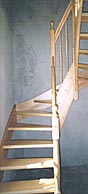 offene Treppe (1/4 gewendelt, Buche)